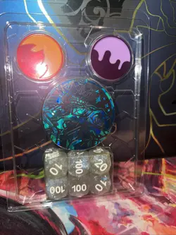 Pokemon TCG Card Terapagos EX UPC Sparkle Dice and Coin Set Stellar Crown - Image 1