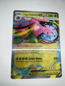 Mega Venusaur Ex MEP 013 Pokemon Card, Lenticular Jumbo Holo Promo 3D - Image 1
