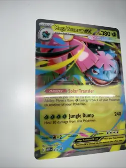 Mega Venusaur Ex MEP 013 Pokemon Card, Lenticular Jumbo Holo Promo 3D - Image 2