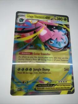 Mega Venusaur Ex MEP 013 Pokemon Card, Lenticular Jumbo Holo Promo 3D - Image 3