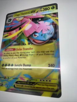 Mega Venusaur Ex MEP 013 Pokemon Card, Lenticular Jumbo Holo Promo 3D - Image 5