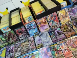 Pokemon Card Lot 100 bulk TCG Cards + Ultra Rare | VMAX GX EX VSTAR OR V! - Image 1