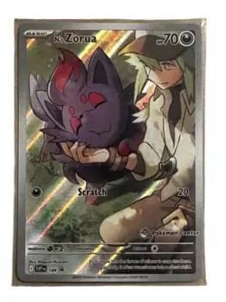 Pokemon TCG N’s Zorua Full Art IR Promo Holo Pokemon Center Stamp Promo NM - Image 1