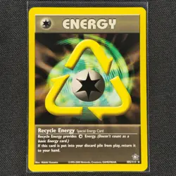 Recycle Energy - 105/111 - Rare - Neo Genesis - Pokemon Card - NM/M - Image 1