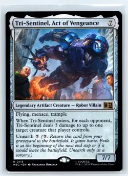 Tri-Sentinel, Act of Vengeance - NM - Commander: Marvel Super Heroes - MTG - MSC - Image 1