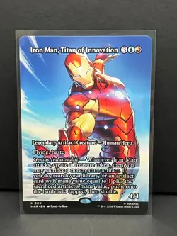 Iron Man Titan of Innovation 0091 MtG Marvel Eternal MAR Mythic Regular - Image 1