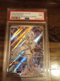 Pokemon JTG en Journey Together 2025 Enhanced Topper PSA 9 Mint N's Reshiram - Image 1