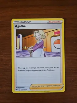 Pokemon SWSH Chilling Reign - 129/198 AGATHA, Unlimited - Image 1