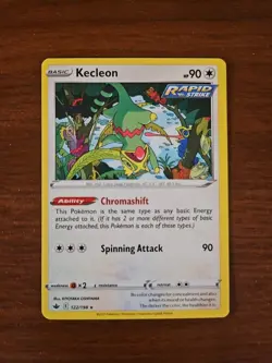 Pokemon SWSH Chilling Reign - 122/198 KECLEON, Unlimited Rare - Image 1