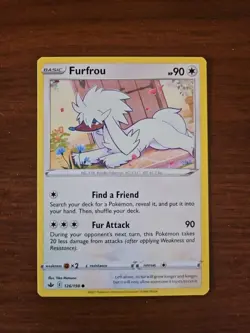 Pokemon SWSH Chilling Reign - 126/198 FURFROU, Unlimited - Image 1