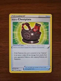 Pokemon SWSH Chilling Reign - 141/198 GALARIAN CHESTPLATE, Unlimited - Image 1
