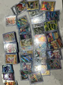 pokemon mystery pack! Guarantee 1 V, EX, or better! 11 cards per pack! - Image 1