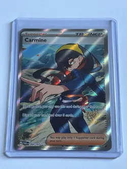 Carmine 204 / 167 Pokemon Twilight Masquerade 2024 Near Mint Ultra Rare Holo - Image 1