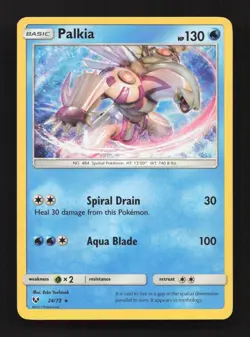 Palkia 24/73 Holo Rare Shining Legends Pokemon Holo Near Mint - Image 1