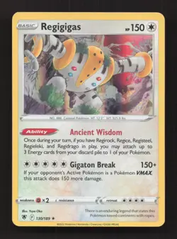 Regigigas 130/189 Holo Rare Astral Radiance Pokemon Holo Near Mint - Image 1