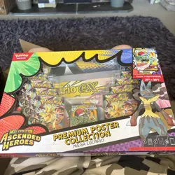 Pokemon Ascended Heroes Mega Lucario Premium Poster Collection Box NEW Sealed - Image 1