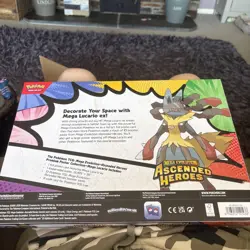 Pokemon Ascended Heroes Mega Lucario Premium Poster Collection Box NEW Sealed - Image 2