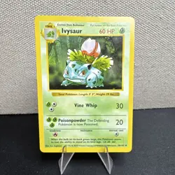 Pokemon TCG Ivysaur 30/102 Base Set Shadowless Uncommon Regular LP - Image 1