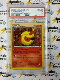 Flareon Holo #BW88 Sylveon Collection Promo 2013 Pokemon B & W PSA 5 - Image 1