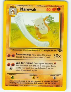 Marowak - 39/64 Jungle Set - Pokemon TCG - 1999 - Image 1