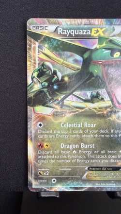 Pokemon TCG Rayquaza EX 85/124 Dragons Exalted Holo Ultra Rare LP - Image 2