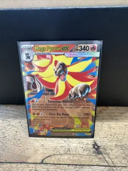 Chaos Rising Mega Pyroar Ex 015/086 Double Rare Pokemon English- NM & SHIPS FAST - Image 1