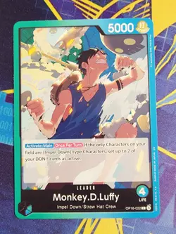 Monkey.D.Luffy OP16-022 L One Piece OP16 The Time of Battle NM - Image 1