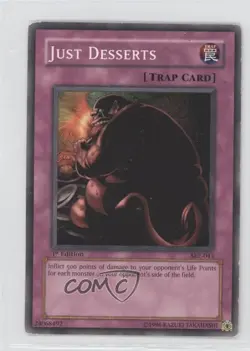 Just Desserts 1st Ed. YuGiOh Starter Deck Kaiba Evolution #SKE-043 2004 READ - Image 1