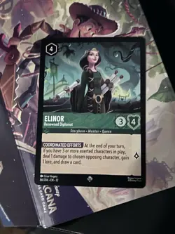 Disney Lorcana NEW wilds unknown Elinor - Renowned Diplomat 86/204 - Image 1