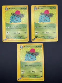 Pokemon Ivysaur Expedition Card 82/165 Uncommon Non-Holo, Set Of 3 - Image 1