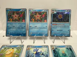 Pokemon 151 Staryu Goldeen Regular & Reverse Holo Near Mint 8 Card Lot - Image 2