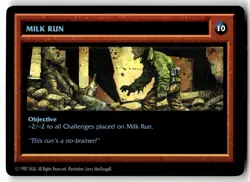 1997 Shadowrun CCG / TCG Card Milk Run - Image 1