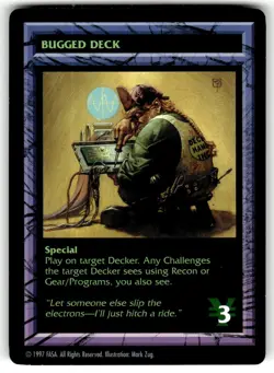 1997 Shadowrun CCG / TCG Card Bugged Deck - Image 1