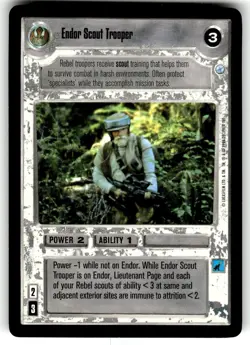 1999 Star Wars CCG: Endor Card - C Endor Scout Trooper - Image 1