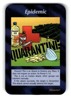 Epidemic Card Unlimited INWO Illuminati New World Order Game - Image 1