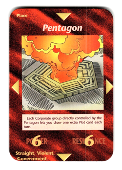 Pentagon Card Unlimited INWO Illuminati New World Order Game - Image 1