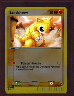 Sandshrew Reverse Holo 2003 Pokemon Card 75/100 EX Sandstorm Set NM/M - Image 1