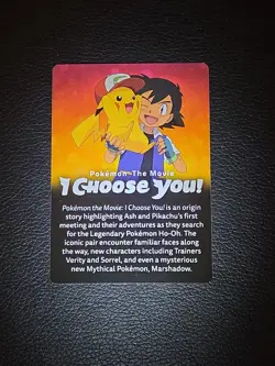 Pokemon The Movie I Choose You Promo Card Insert - Image 2