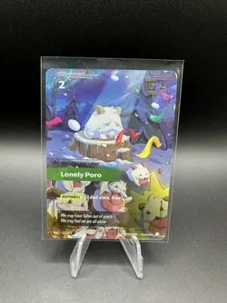 Lonely Poro (Overnumbered) - Unleashed Riftbound League of Legends Trading Card! - Image 1