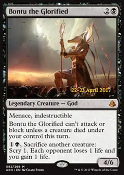 MTG BONTU THE GLORIFIED FOIL ITALIAN EXC - BONTU LA GLORIOSA - PROMO - MAGIC - Image 1