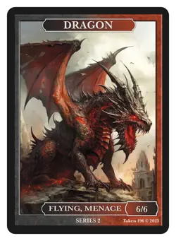 Dragon Token Givememana Tokens Series 2 Magic the Gathering MTG - Image 1
