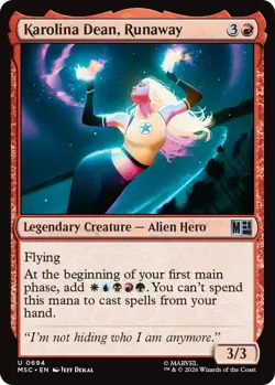 (Preorder) MTG - [MSC - 694] Karolina Dean, Runaway Foil - Commander: Marvel ... - Image 1