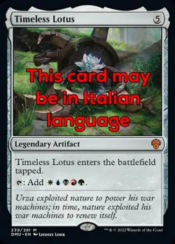 MTG TIMELESS LOTUS EXC - LOTO SENZA TEMPO 239 - DMU - MAGIC - Image 1