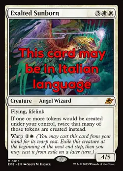 MTG EXALTED SUNBORN EXC - ASTROGENITO RISPETTATO 15 - EOE - MAGIC - Image 1