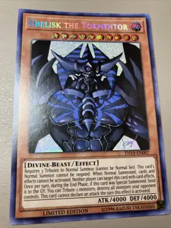 *** OBELISK THE TORMENTOR *** PRISMATIC SECRET RARE TN19-EN007 YUGIOH! - Image 1