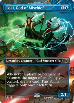 Loki, God of Mischief (Borderless) [Marvel Super Heroes] Foil Near Mint - Image 1