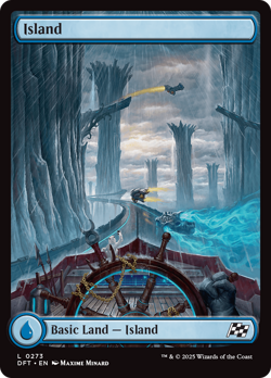 Island (0273) [Aetherdrift] Foil Near Mint - Image 1