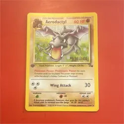 Wizards of the Coast Aerodactyl 1/62 Fossil Prerelease Promo Regular 1999 60HP - Image 1