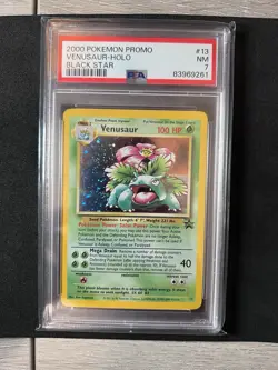 2000 Pokemon Promo Venusaur Holo Black Star PSA 7 🔥 - Image 1