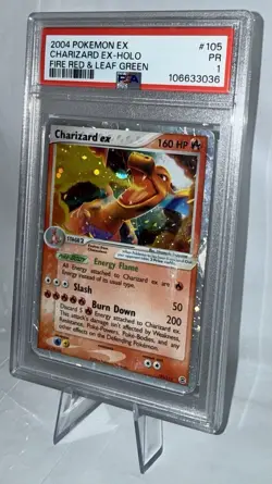 2004 Pokemon Charizard ex Holo 105 PSA 1 PR Fire Red Leaf Green WOTC - Image 4